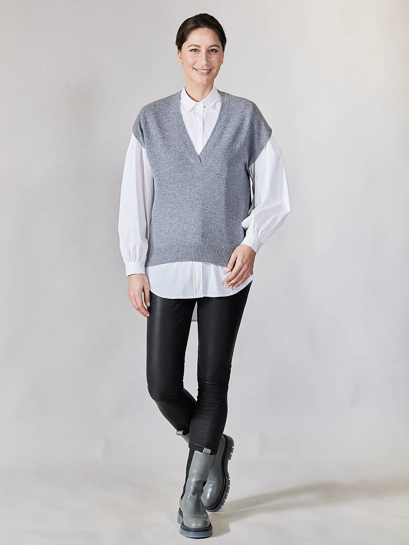 THE MERCER N.Y. | Kaschmir Pullunder | grau